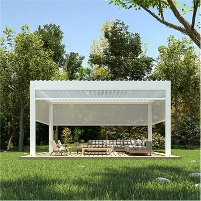 Pergola mit Dach und Seiten